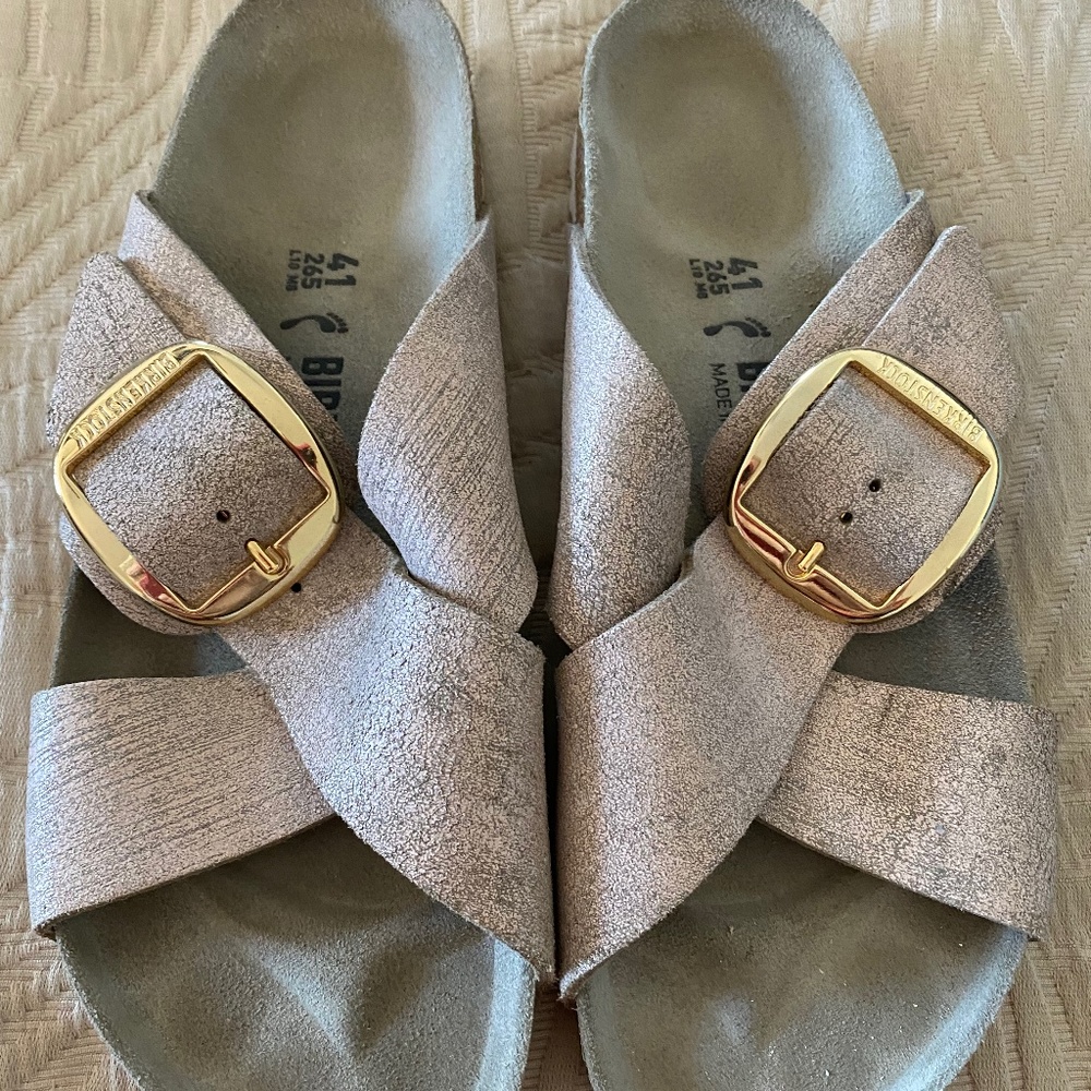 Birkenstock Siena Big Buckle washed metallic size 41 (10)